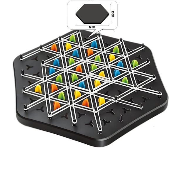 Kjede Triangel Sjakk Splendor Duell Brettspill Strategispill[YD]