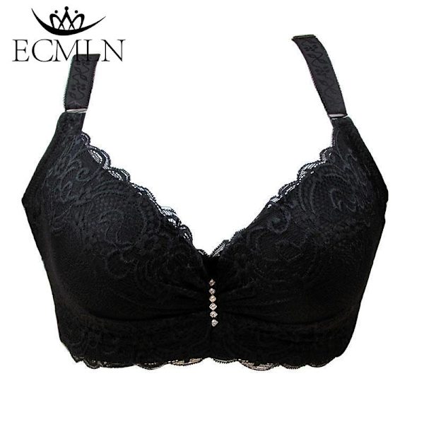 80-105 C/D Dam BH Plus Stora Storlekar Super Push Up Bralette Spetsunderkläder Sexiga Underkläder Bygel Röd Röd Red 90C