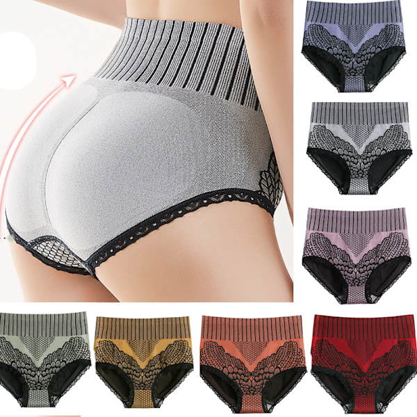 8 pcs women's panties seamless panties with high waist