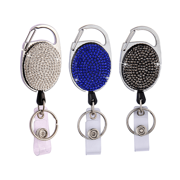 Jojo ID-kortholder med glimmer, 3-pak