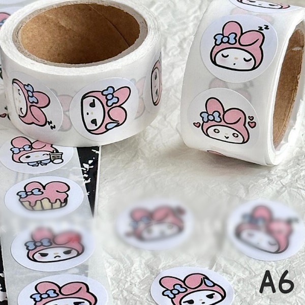 Kawaii Sanrio's New Round Seal Sticker and Pochacco Cinnamoroll G