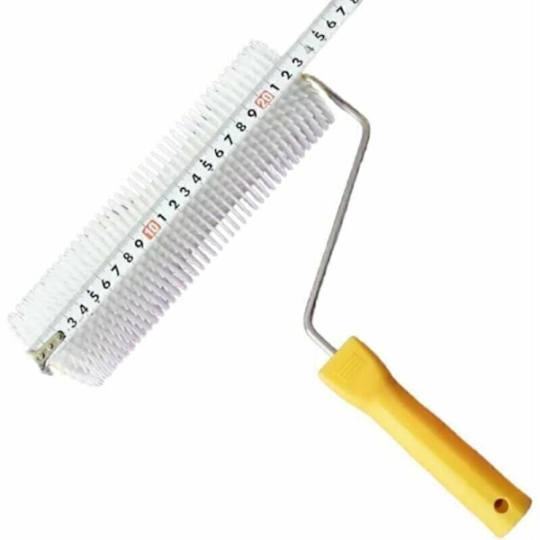 Selvnivellerende piggrulle for fjerning med 12 mm pigger - 23 cm piggrulle, essensielt verktøy for et jevnt gulv