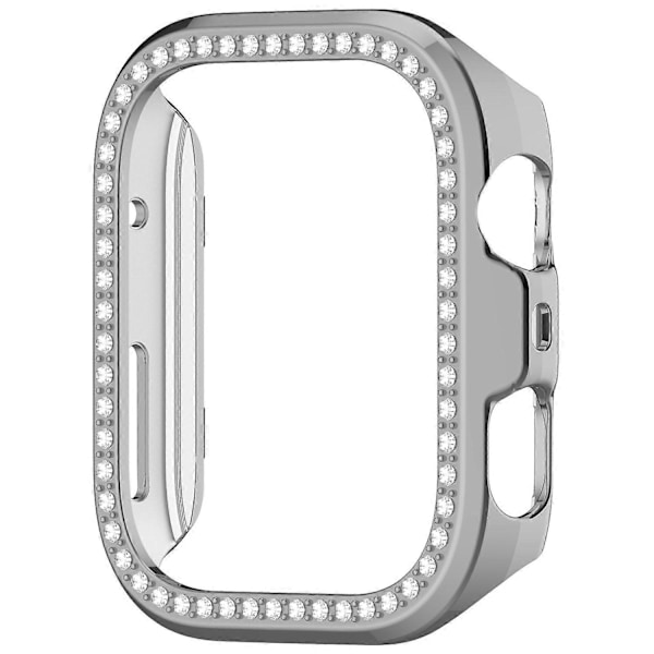 För Huawei Watch Fit 4 Pro Klockfodral Strassdekor Hollow Elektroplätering PC Klockskydd - Silver【mo】 Starlight