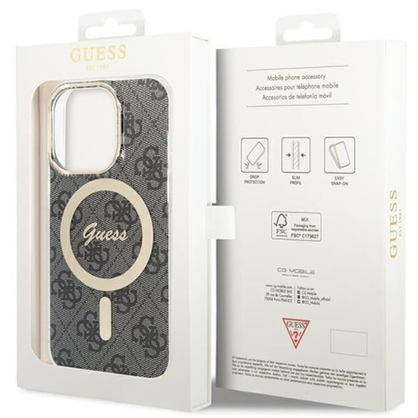 Guess iPhone 15 Pro Mobildeksel Magsafe IML - Svart 50