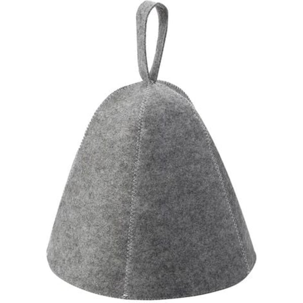 Anti-Heat Sauna Cap Thick Wool Blanket Shower Cap Hair Turban Quick Drying Towel Towel Hats Sauna Bathroom Accessories Gray