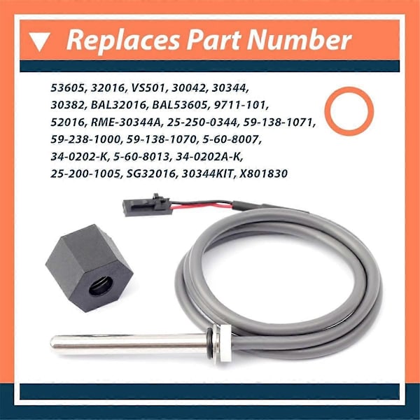Badekarssensor til Spa Varmelegeme M7 System med 24\" Kabel Temp/Høj Grænse, Badekarssensor Erstatter 30042 30382