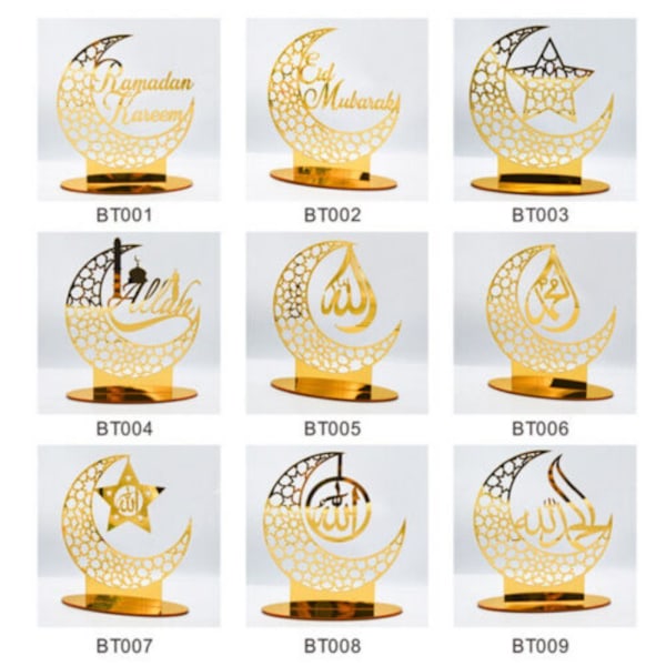 Eid Mubarak ornament Ramadan dekoration 4{GKS}