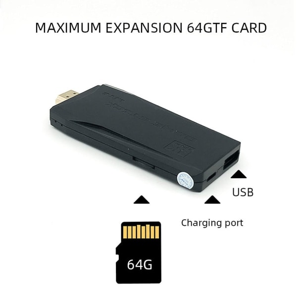 Uusi 2024 20000+ 4k HDMI TV Videopelitikku Retro Pelikonsoli 2 Langattomalla Ohjaimella 4k Pelitikku 100% Uusi