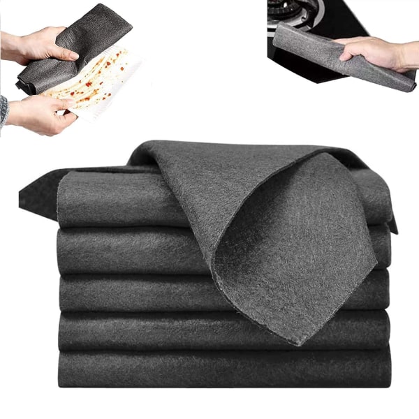 10pcs thickened magic cleaning cloth, microfiber without trace absorbent Instant polishing Reusable cleaning cloth