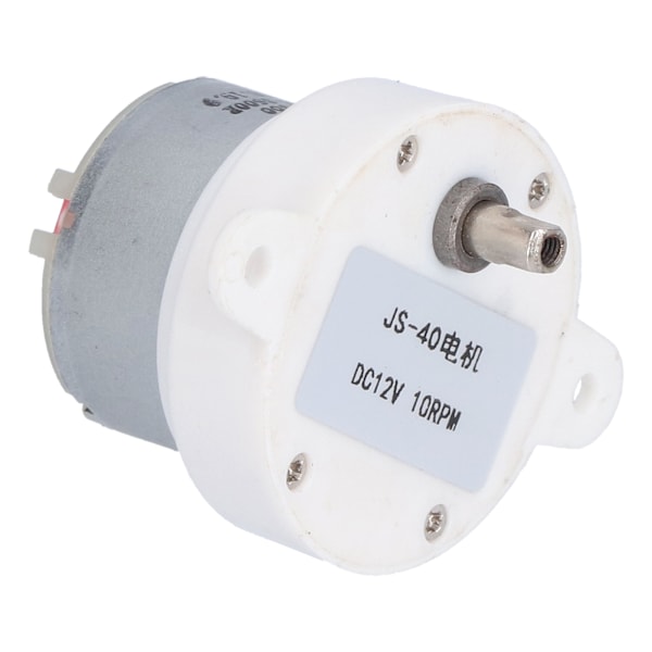 JS‑40 DC12V 10RPM Gearmotor Lavhastighedsreduktionsmotor til finansielle maskiner, kontorautomation og mere