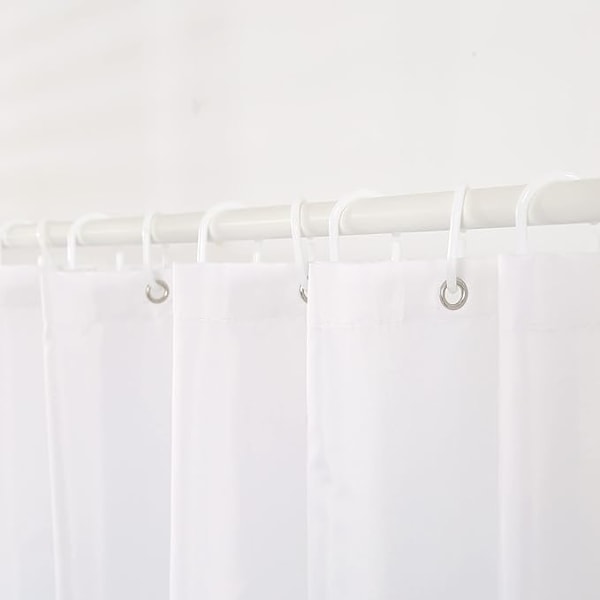 Skimmelresistent Bruseforhæng (180*200cm Store Hvide Ark Pr