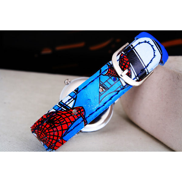 Spiderman Barne Analog Kvarts Klokke (Blå), Tegneserie Gutter Kvarts Klokke