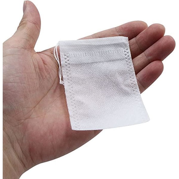 Tepåsar Kryddpåsar - Tomma tepåsar - 500-pack Tepåse Vit, 7*5,5cm