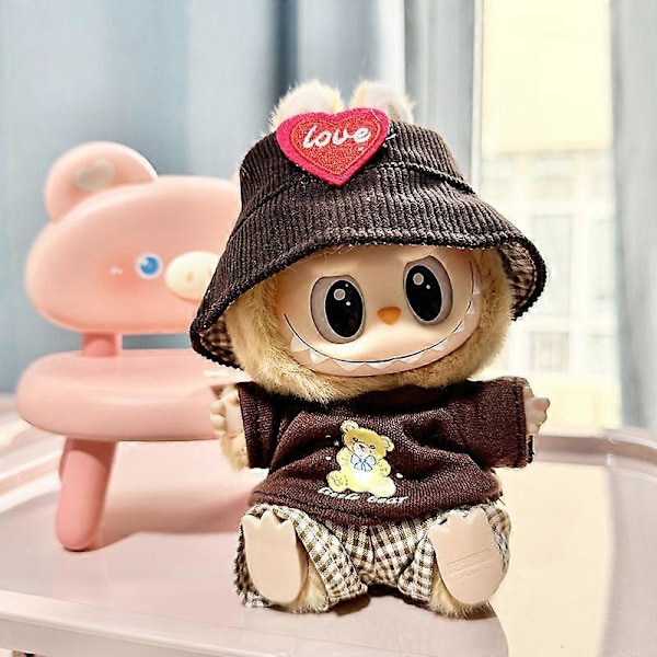 (Endast Kläder) Andra Generationens Labubu Monster Have A Seat Series Söta Dockkläder Leksak Ornament Endast Kläder Söt Dockleksak Gåva 4 4{YD} 4 Only Clothes