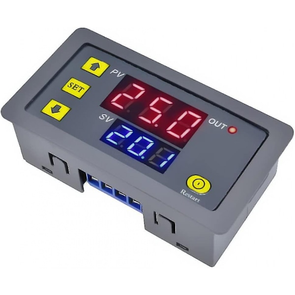 12V Tidsrelä 12 Volt Timerrelä Utomhus 10A Digitalt Frånslagsrelä Justerbar Gåva