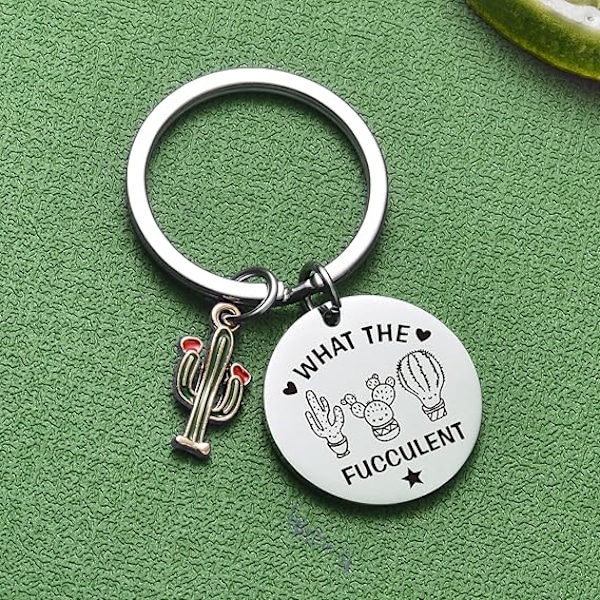 Kaktus Mamma Nyckelring, Trädgårds Nyckelring, Nyårs Nyckelring, Bästa Vän Smycken, Gåva till Bror, Bror Nyckelring, Kaktus Mamma Nyckelring