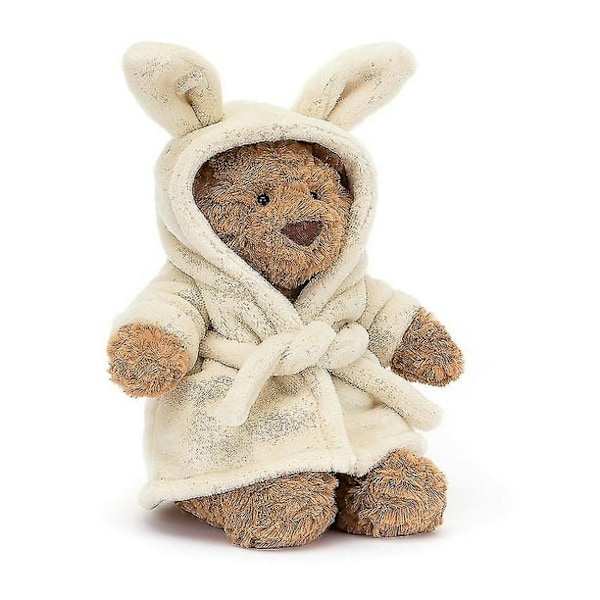 Jellycat Plus-lelu Bartholomew Karhu kylpytakki Keskikokoinen - H26 X W12 Cm-sebneei