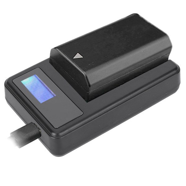 SEIVI LP E12 Kamerabatteri LCD Laddningsskärm USB Intelligent Skrivbordsladdare för Canon EOS 100D EOS M EOS M2 EOS M10 Enkelplats [YD]