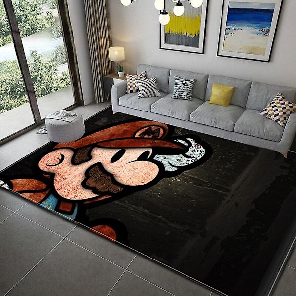 3D Tegneserie Super Mario Trykt Stue Soveværelse Tæppe Kravlende Gulvmåtte 7 7 40X60cm