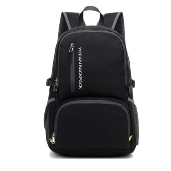 YOBAN Y-1448 Lättvikt utomhus sport hopfällbar ryggsäck vattentät cykling vandring camping rese ryggsäck Black