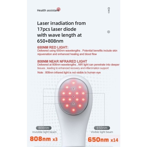 Matalatehoinen punaisen valon laserterapialaite kylmälaser nivelrikon fysioterapiaväline
