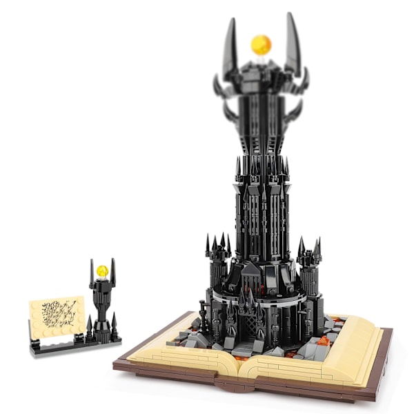 Arkitekturblock med LED, för Lord of the Rings STEM The Magic Rings, Dark Tower Building Blocks, Dekoration, Present till vuxna och pojkar 6-16+ (969 delar)