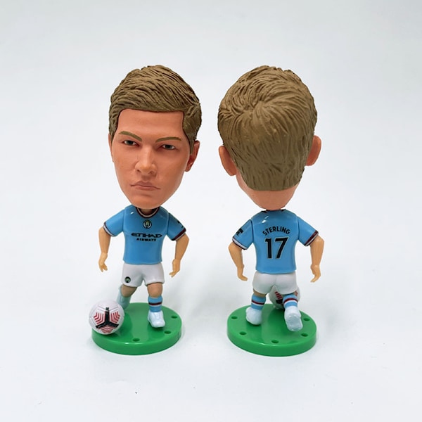 Real Madrid Paris Doll Ornament Modell Dekoration för Skrivbord De Bruyne