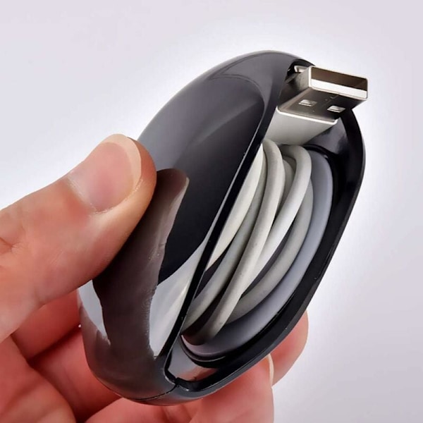 4 stk. Automatisk Kabeloppruller, Uttrekkbar Kabeloppruller, Husholdningsledningsoppbevaring for Hodetelefonledninger og USB-ledninger longziming{GKS}