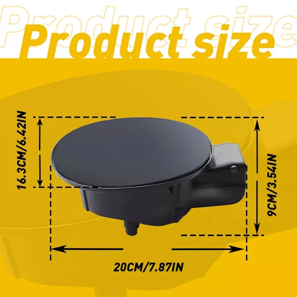 Drivstofftanklokk Svart Farge For VW Polo 2011-19 6R0809857