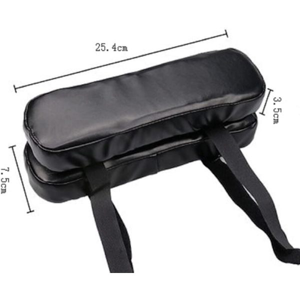 Pakke PU Armlænspuder, Albuestøtte, Albuepude, Memory Foam Armlæn til Kontorstol og Gamingstol, Stol Armpude (Sort)