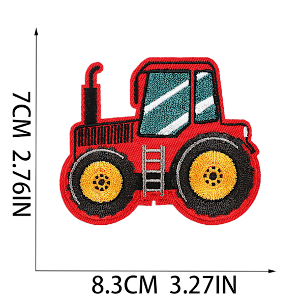 10 st Engineering fordon broderi tygmärke fordon tecknad serie