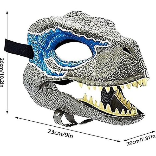 Halloween Party Cosplay Maske Simulering Jurassic Dinosaur Maske C C