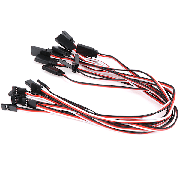 10kpl 30cm Servo Jatkojohto RC Futaba JR Mallille[YD] 10 pcs