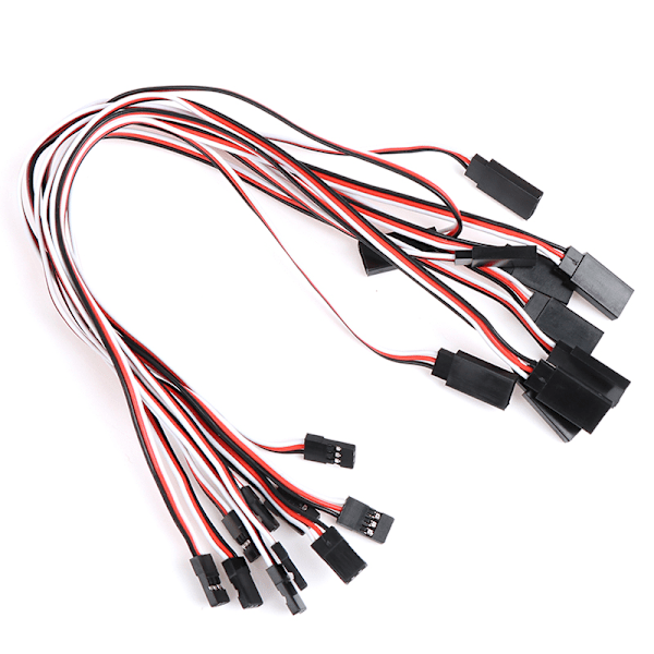 10kpl 30cm Servo Jatkojohto RC Futaba JR Mallille[YD] 10 pcs