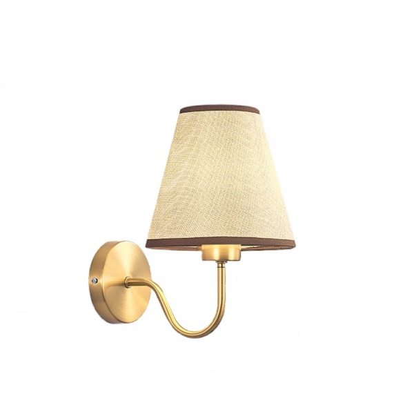 Vägglampa för inomhusbruk, Tyg, Kreativ Enkelhet Modern Flax color