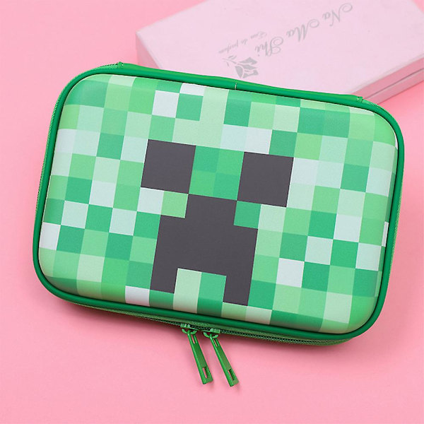 Suurikokoinen Minecraft-penaali lapsille, koululaisille, vetoketjullinen penaali, opiskelijoiden paperitavaran järjestelylaukku