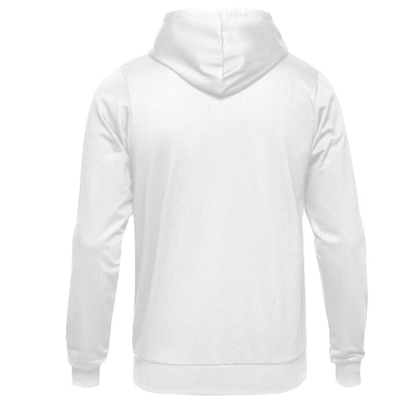 Hoodie til Voksne | Behagelig Hoodie Blåhvid XL white xxl