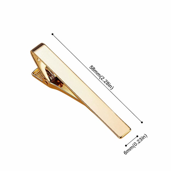 3-pack slipsnålar för män, långa slipsnålar, slipsnålar, fyrkantiga kanter, slipsklämmor, silver, guld, svart, slipsnål, slipsnål【YD】