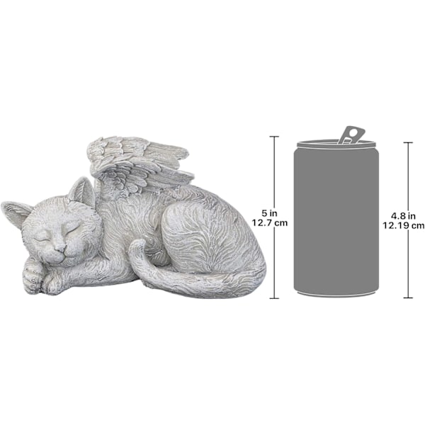 Design Minnesmerke Katt Kjæledyr Engel Æresstatue Gravstein, polyresi