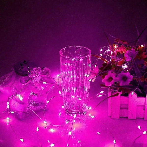 30 LED 3M rosa ljusslinga, perfekt för