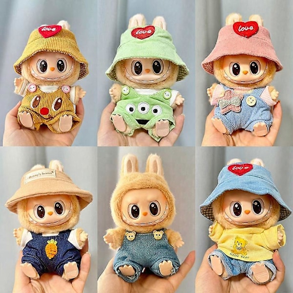 (Endast Kläder) Andra Generationens Labubu Monster Have A Seat Series Söta Dockkläder Leksak Ornament Endast Kläder Söt Dockleksak Gåva 1 1{YD} 1 Only Clothes