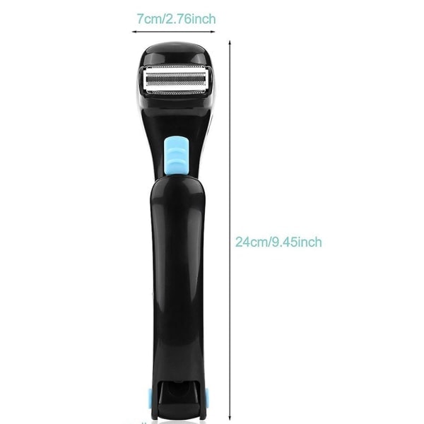 Ryggbarbermaskin for menn, batteridrevet elektrisk kroppsbarbermaskin med ergonomisk design