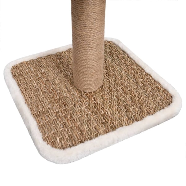 vidaXL Kattmøbler med tunnel og leketøy 56 cm sjøgress Beige Beige