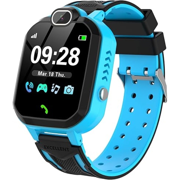 Smartwatch för barn - Lekklocka med kamera, musikspelare för skolan