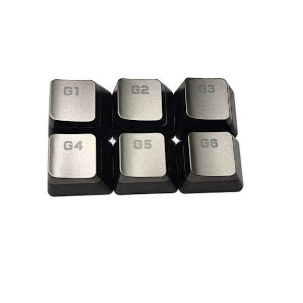 G1G2G3G4G5G6 Makrotaster ABS Bakgrunnsbelyst Tastatur Keycap Best for Gamers