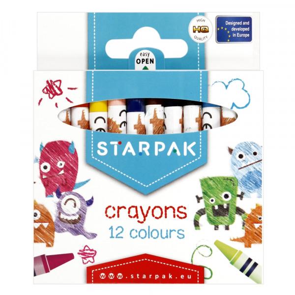 Starpak - Kritor i Olika Färger (12-Pack) multifärg
