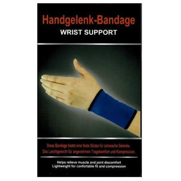 Elastiskt Svettband / Vristband - 1-Pack (BLÅ) Blue one size