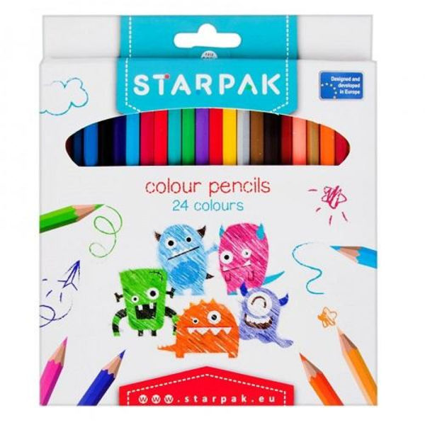 Starpak Färgpennor Olika Färger (24-Pack) Multicolor