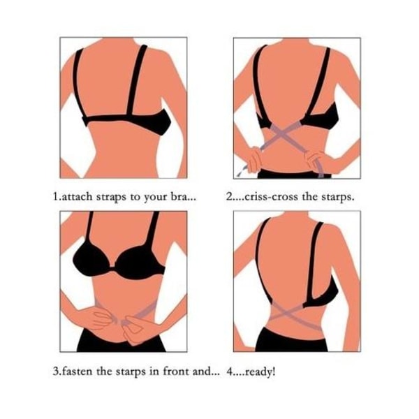 Alaselän rintaliivit – Bra Bands Hider (3 kpl) Multicolor one size