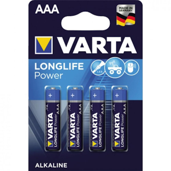 Varta Longlife Power AAA Batteri (4-pack) Multicolor